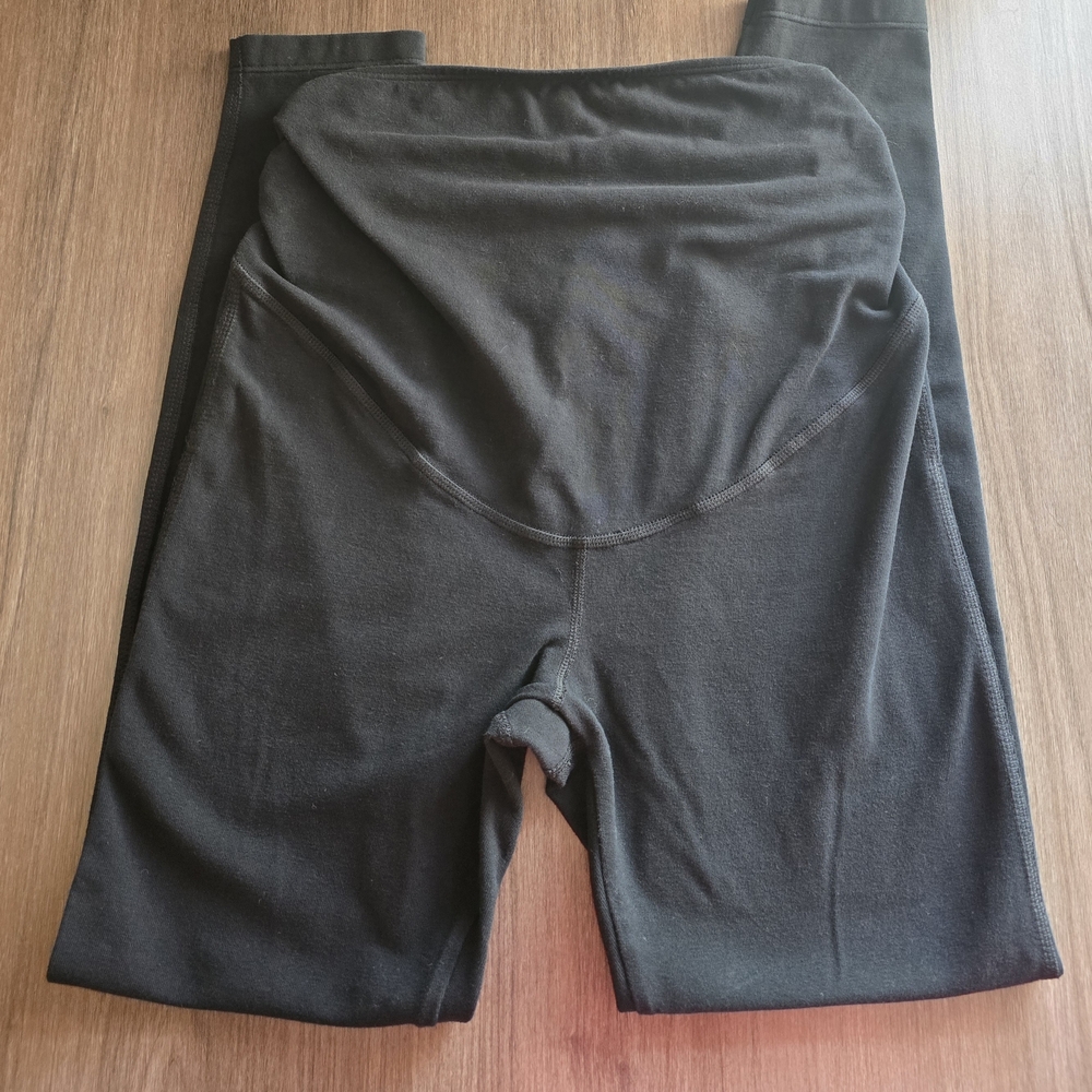 Maternity Classic Black Apparel Leggings Belly Coverage Size 8